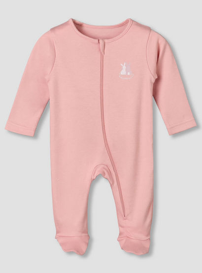 Pack of 5 Juniors Cotton Crew Neck Long Sleeves Sleepsuit with Assorted Print-baby-girls-clothing-nightwear-sleepsuits-image-5