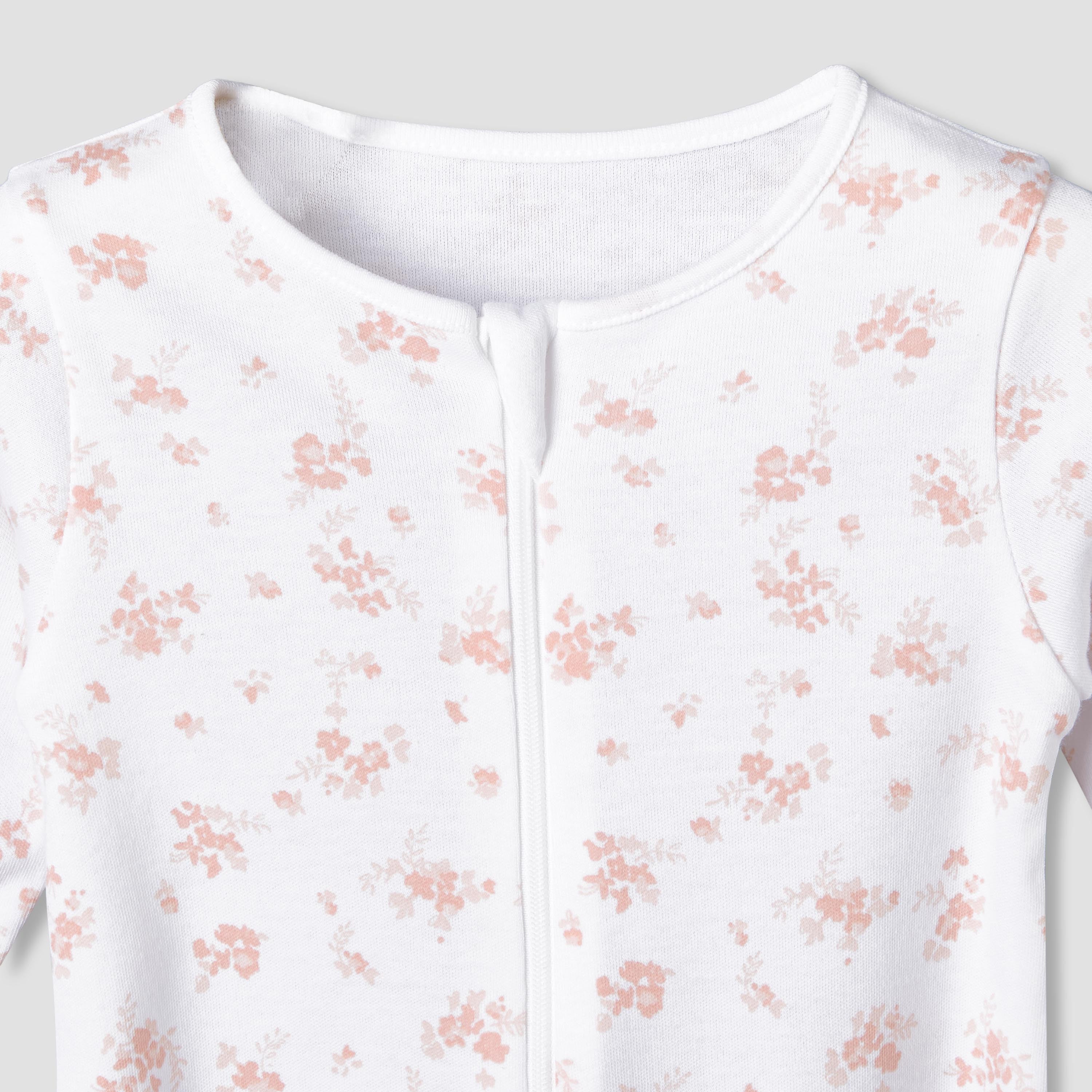 Pack of 5 Juniors Cotton Crew Neck Long Sleeves Sleepsuit with Assorted Print