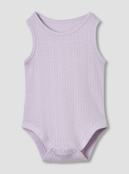 Juniors Round Neck Bodysuit with Texture - Cotton - Sleeveless - Set of 5-promo_babyshop_Buy2for115_UAE130126-image-2
