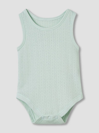 Juniors Round Neck Bodysuit with Texture - Cotton - Sleeveless - Set of 5-promo_babyshop_Buy2for115_UAE130126-image-3