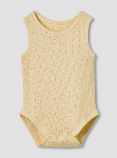 Juniors Round Neck Bodysuit with Texture - Cotton - Sleeveless - Set of 5-promo_babyshop_Buy2for115_UAE130126-image-5