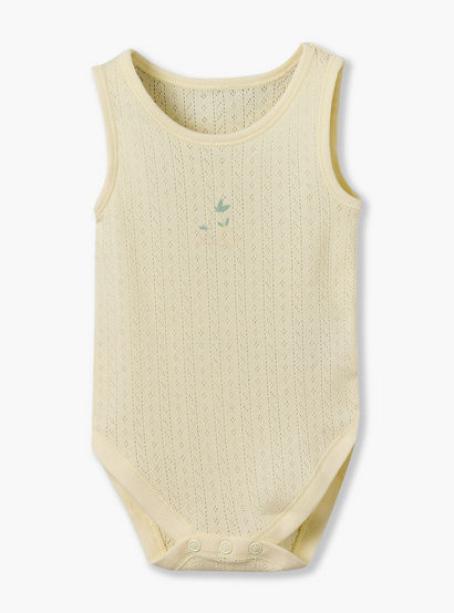 Pack of 7 Juniors Cotton Crew Neck Sleeveless Bodysuit with Snap Button Closure-baby-girls-clothing-bodysuits-image-9