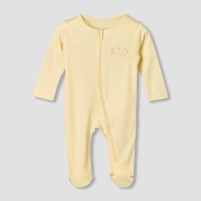 Pack of 5 Juniors Cotton Crew Neck Long Sleeves Sleepsuit with Floral Print