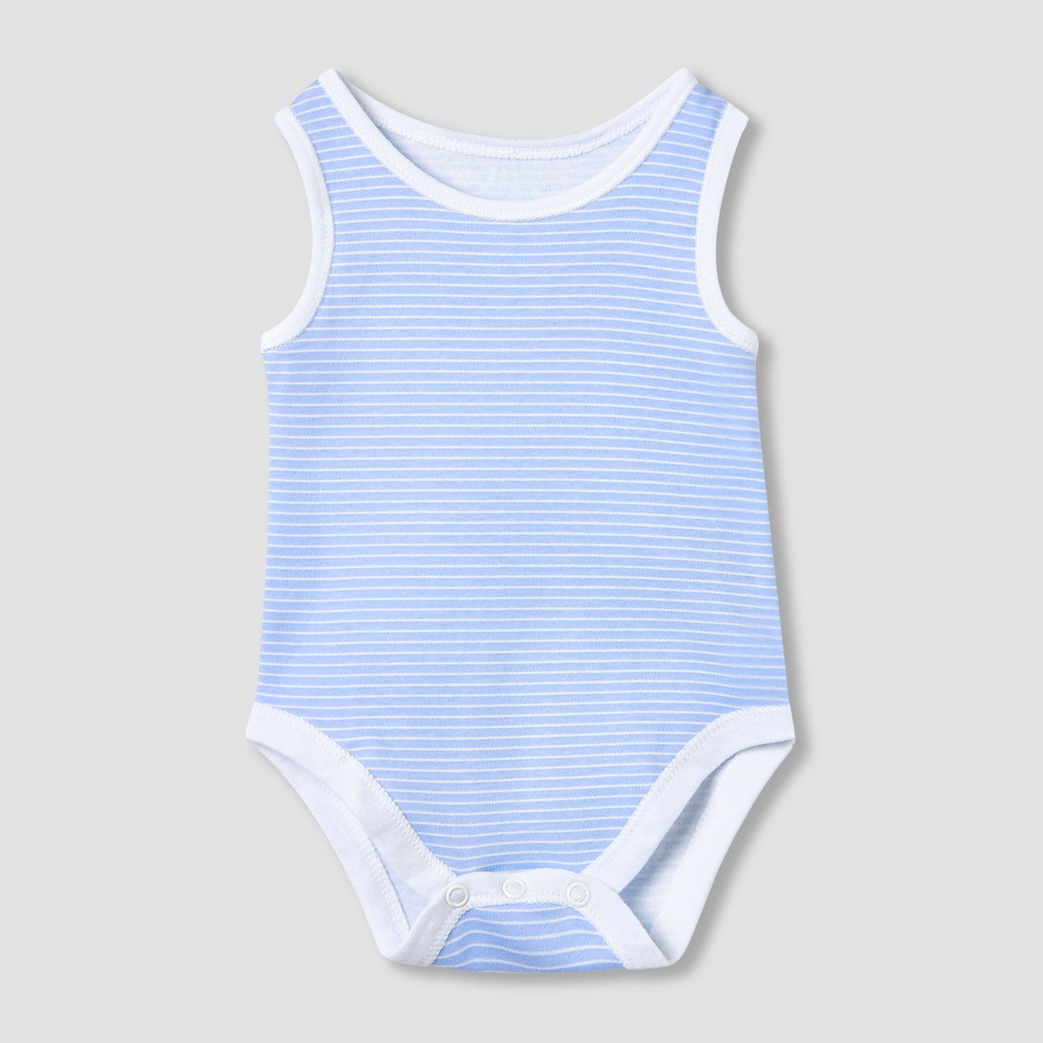 Juniors Printed Sleeveless Bodysuit with Snap Button Closure - Set of 5