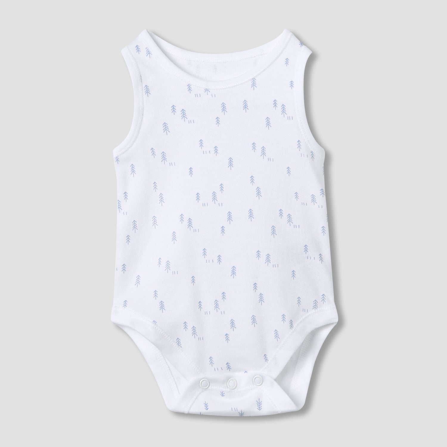 Juniors Printed Sleeveless Bodysuit with Snap Button Closure - Set of 5