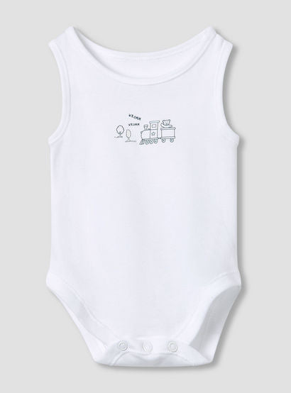 Juniors Printed Sleeveless Bodysuit with Snap Button Closure - Set of 5-promo_babyshop_Buy2for115_UAE130126-image-5