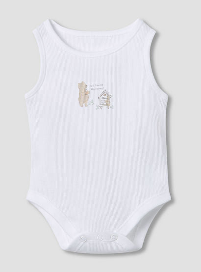 Juniors Round Neck Bodysuit with Snap Button Closure - Cotton - Sleeveless - Set of 5-promo_babyshop_Buy2for115_UAE130126-image-4