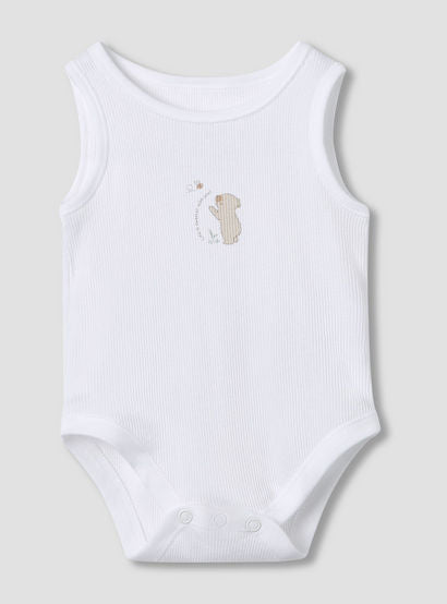 Juniors Round Neck Bodysuit with Snap Button Closure - Cotton - Sleeveless - Set of 5-promo_babyshop_Buy2for115_UAE130126-image-5