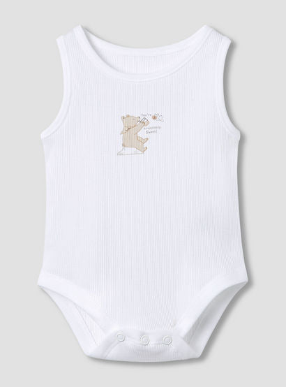 Juniors Round Neck Bodysuit with Snap Button Closure - Cotton - Sleeveless - Set of 5-promo_babyshop_Buy2for115_UAE130126-image-6