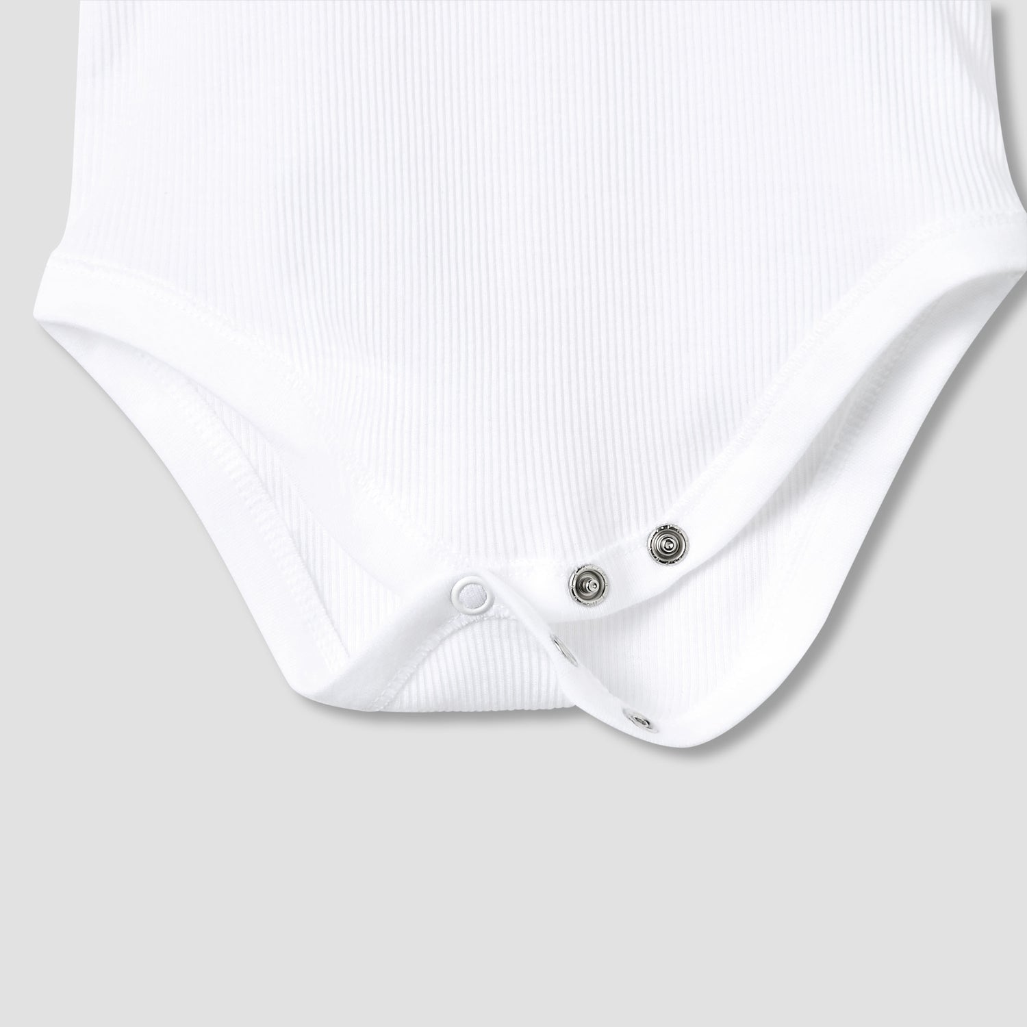 Juniors Round Neck Bodysuit with Snap Button Closure - Cotton - Sleeveless - Set of 5