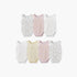 Pack of 7 Juniors Cotton Crew Neck Sleeveless Bodysuit with Snap Button Closure - Multicolour / 18-24 mths