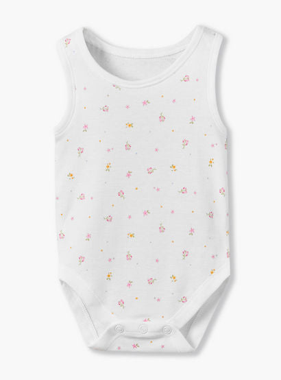 Pack of 7 Juniors Cotton Crew Neck Sleeveless Bodysuit with Snap Button Closure-baby-girls-clothing-bodysuits-image-3