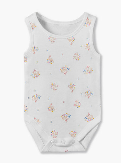 Pack of 7 Juniors Cotton Crew Neck Sleeveless Bodysuit with Snap Button Closure-baby-girls-clothing-bodysuits-image-5