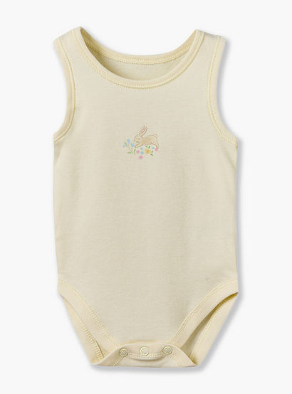 Pack of 7 Juniors Cotton Crew Neck Sleeveless Bodysuit with Snap Button Closure-baby-girls-clothing-bodysuits-image-6