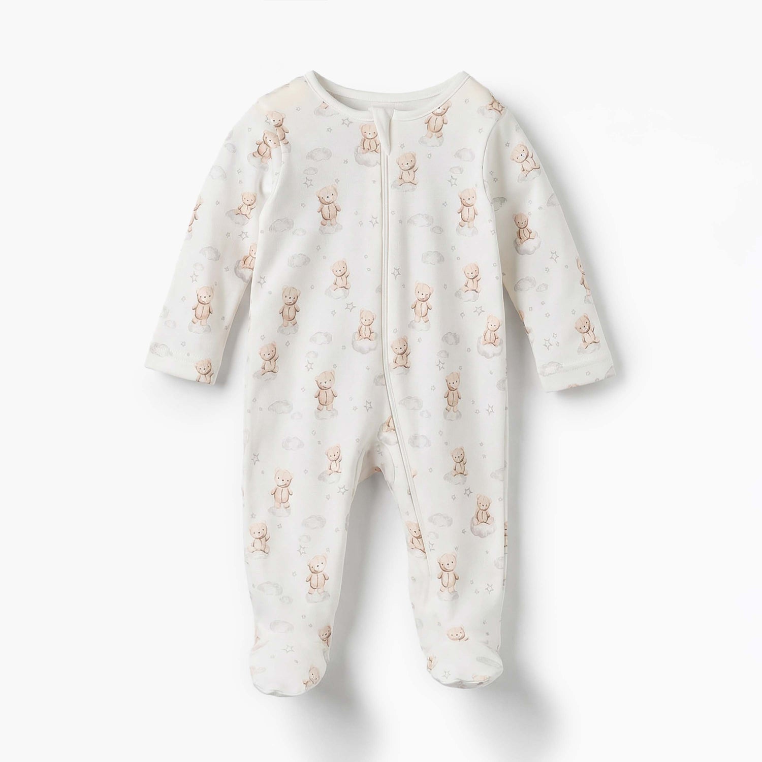 Pack of 5 Juniors Cotton Long Sleeves Sleepsuit with Assorted Print