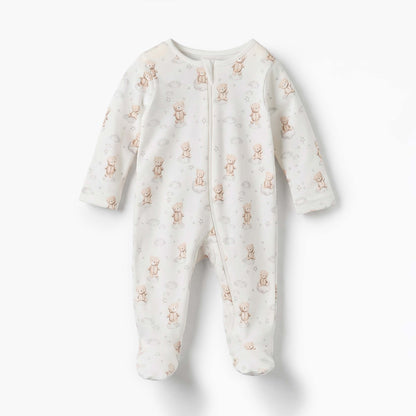 Pack of 5 Juniors Cotton Long Sleeves Sleepsuit with Assorted Print