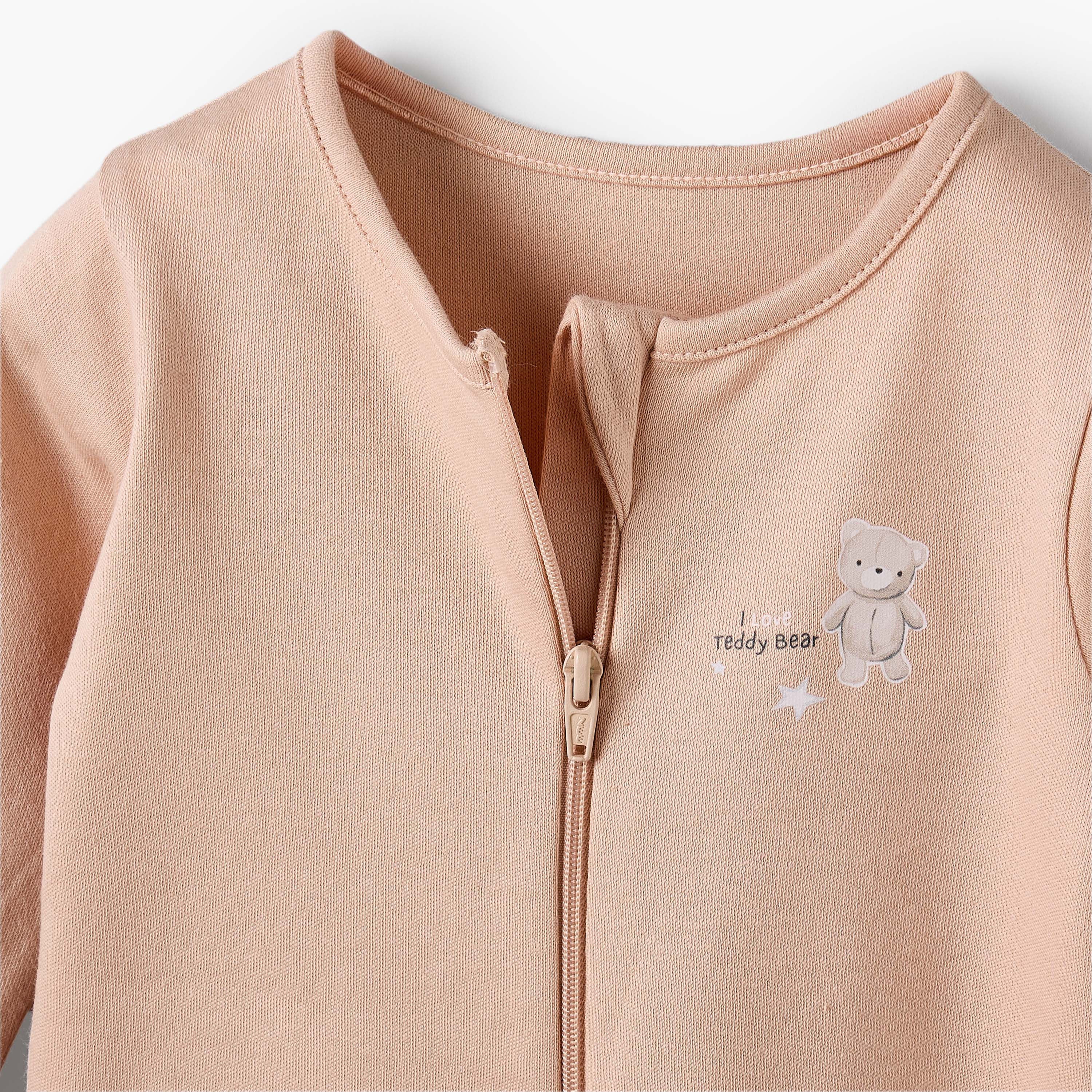 Pack of 5 Juniors Cotton Long Sleeves Sleepsuit with Assorted Print