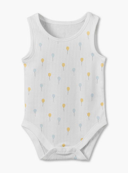 Pack of 7 Juniors Round Neck Sleeveless Bodysuit with Snap Button Closure-baby-boys-clothing-bodysuits-image-4