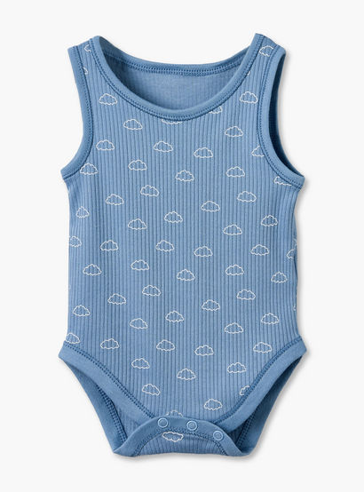 Pack of 7 Juniors Round Neck Sleeveless Bodysuit with Snap Button Closure-baby-boys-clothing-bodysuits-image-6