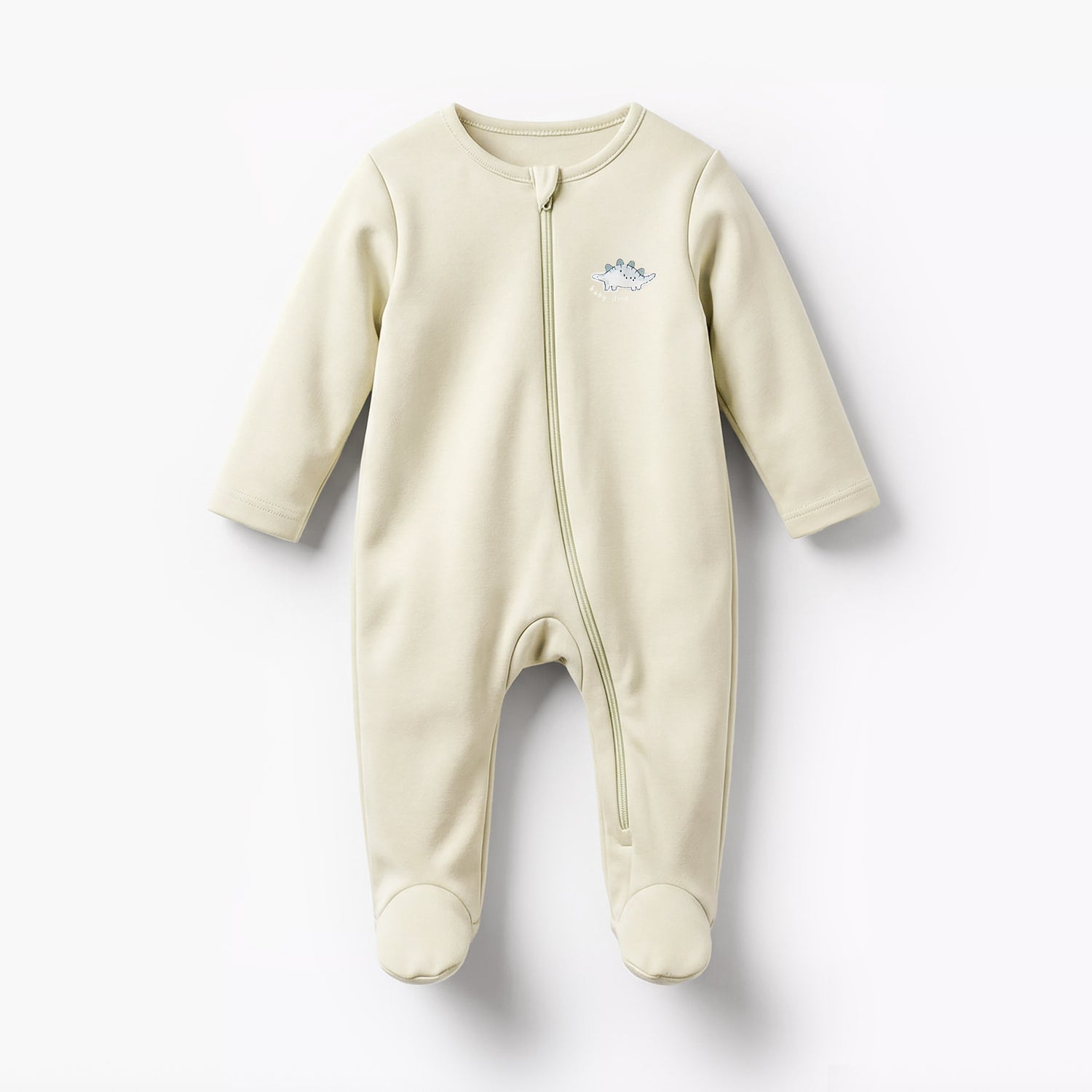 Pack of 5 Juniors Cotton Round Neck Long Sleeves Sleepsuit with Dinosaur Print