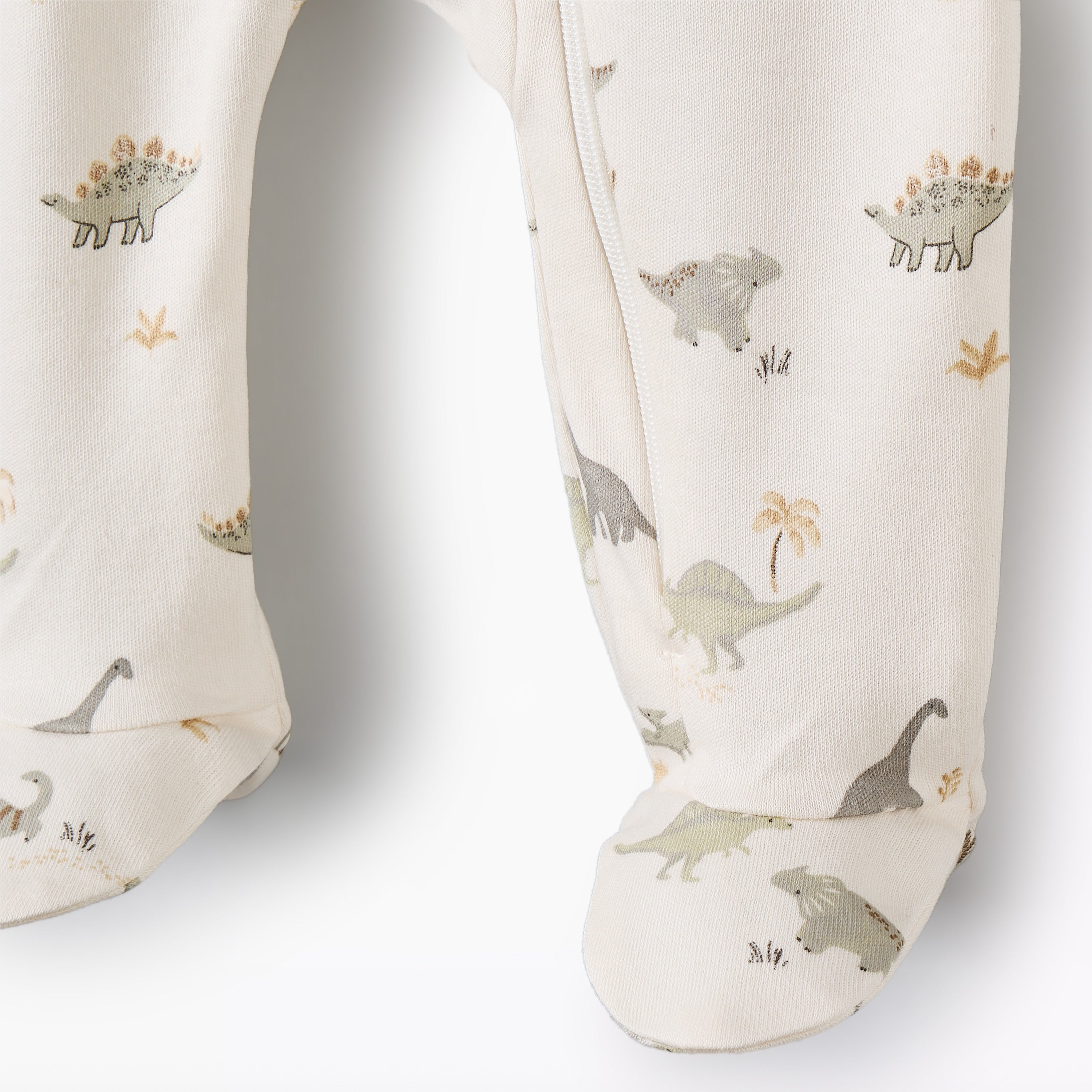 Pack of 5 Juniors Cotton Round Neck Long Sleeves Sleepsuit with Dinosaur Print
