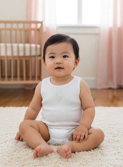 Juniors Round Neck Bodysuit with Snap Button Closure - Cotton - Sleeveless - Set of 7-baby-boys-clothing-multipacks-image-11
