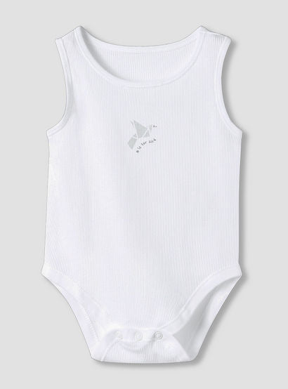 Juniors Round Neck Bodysuit with Snap Button Closure - Cotton - Sleeveless - Set of 7-baby-boys-clothing-multipacks-image-3