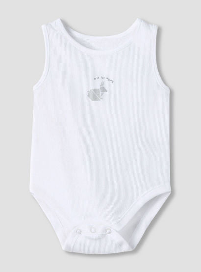 Juniors Round Neck Bodysuit with Snap Button Closure - Cotton - Sleeveless - Set of 7-baby-boys-clothing-multipacks-image-6