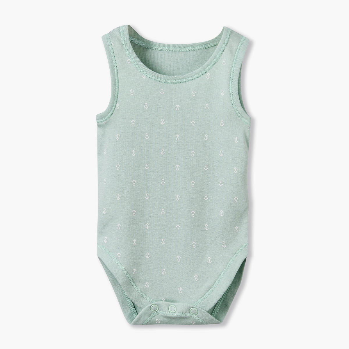 Pack of 7 Juniors Crew Neck Sleeveless Bodysuit with Snap Button Closure
