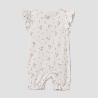 Pack of 3 Juniors Round Neck Short Sleeves Romper with Floral Print