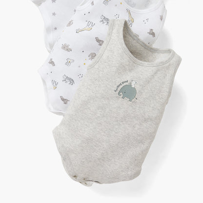 Juniors Printed Sleeveless Bodysuit - Set of 4