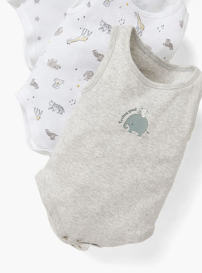 Juniors Printed Sleeveless Bodysuit - Set of 4-baby-boys-clothing-multipacks-image-10