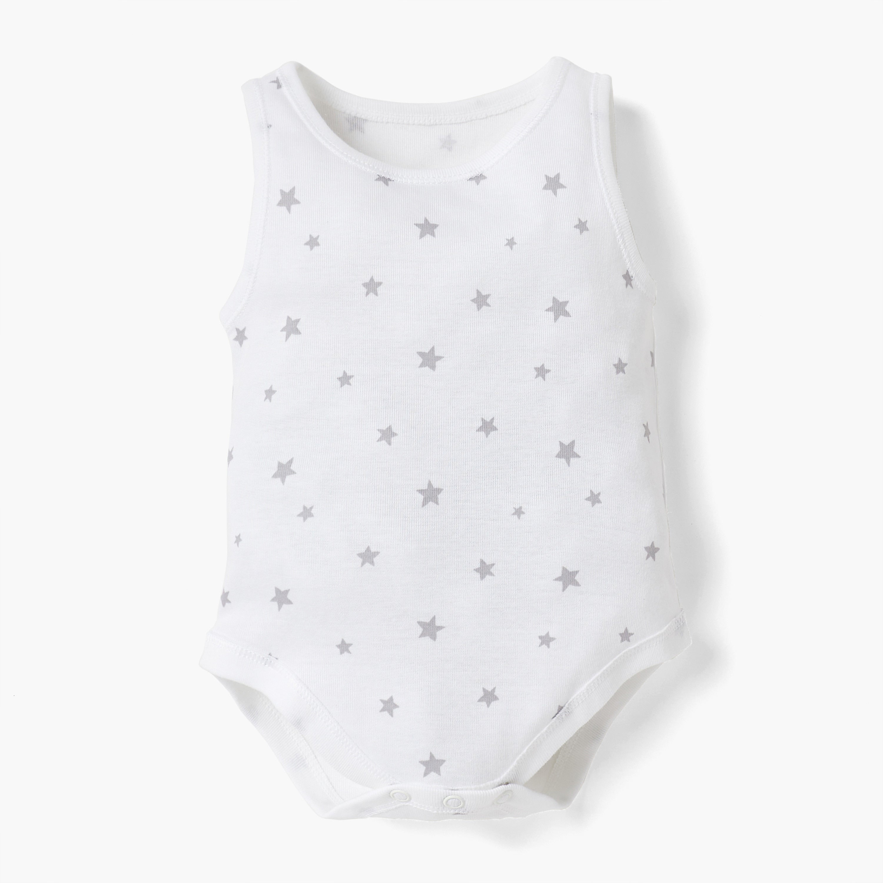 Juniors Printed Sleeveless Bodysuit - Set of 4