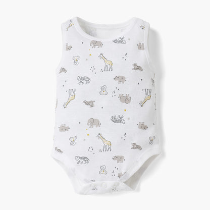 Juniors Printed Sleeveless Bodysuit - Set of 4