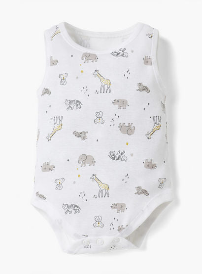 Juniors Printed Sleeveless Bodysuit - Set of 4-baby-boys-clothing-multipacks-image-3