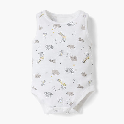 Juniors Printed Sleeveless Bodysuit - Set of 4
