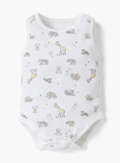 Juniors Printed Sleeveless Bodysuit - Set of 4-baby-boys-clothing-multipacks-image-4