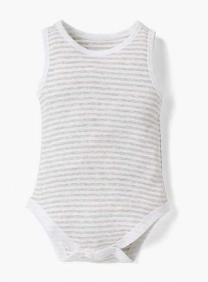 Juniors Printed Sleeveless Bodysuit - Set of 4-baby-boys-clothing-multipacks-image-5
