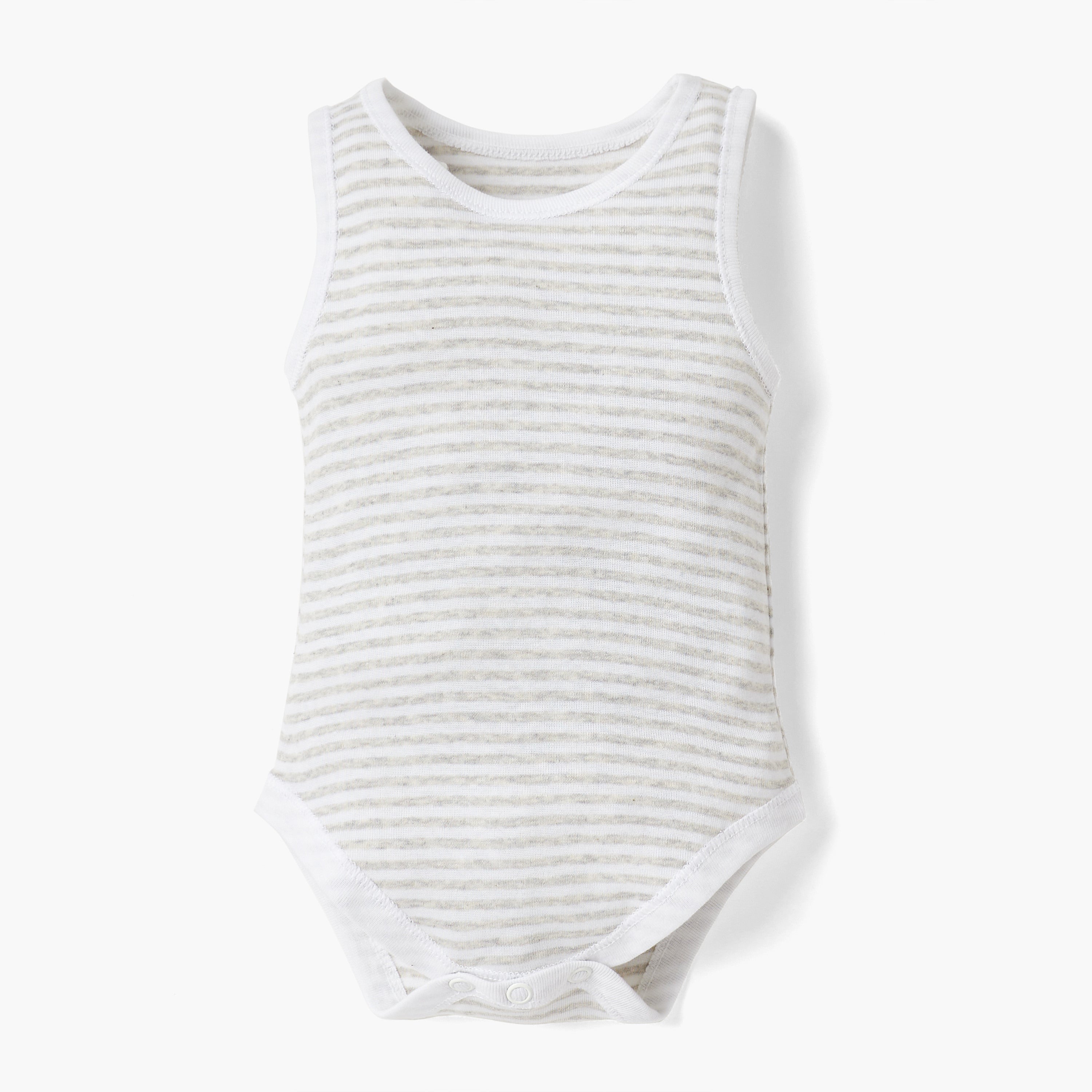 Juniors Printed Sleeveless Bodysuit - Set of 4