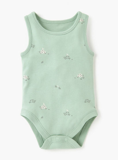 Juniors Printed Sleeveless Bodysuit - Set of 4-baby-boys-clothing-multipacks-image-2