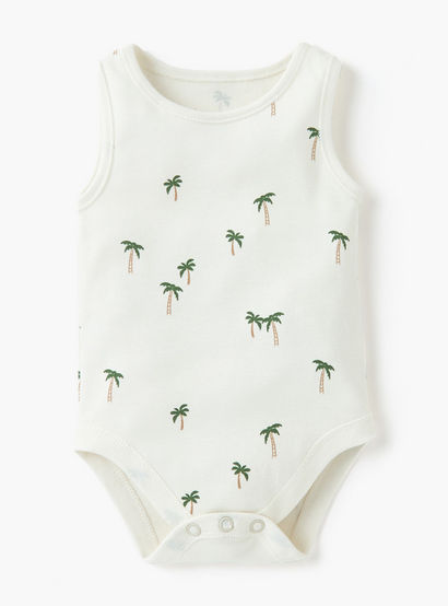 Juniors Printed Sleeveless Bodysuit - Set of 4-baby-boys-clothing-multipacks-image-3