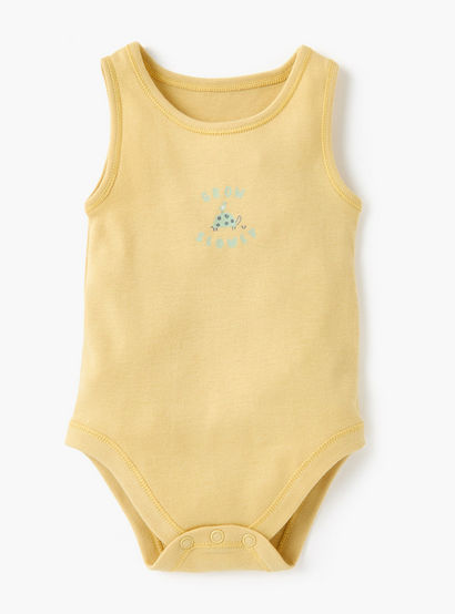 Juniors Printed Sleeveless Bodysuit - Set of 4-baby-boys-clothing-multipacks-image-5