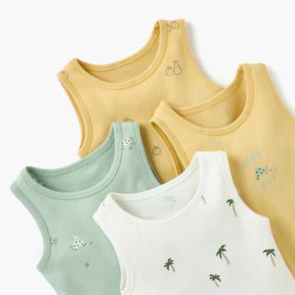 Juniors Printed Sleeveless Bodysuit - Set of 4