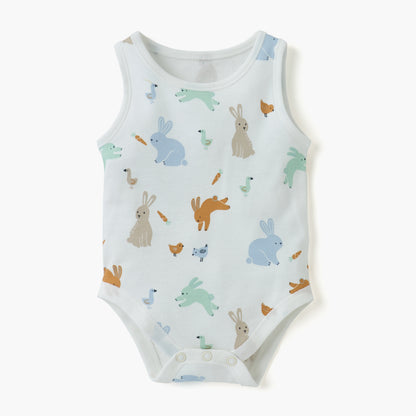 Juniors Printed Sleeveless Bodysuit - Set of 4