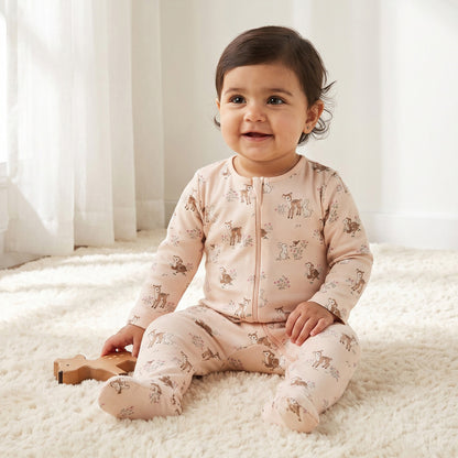 Pack of 5 Juniors Cotton Round Neck Long Sleeves Sleepsuit with Assorted Print - image 12