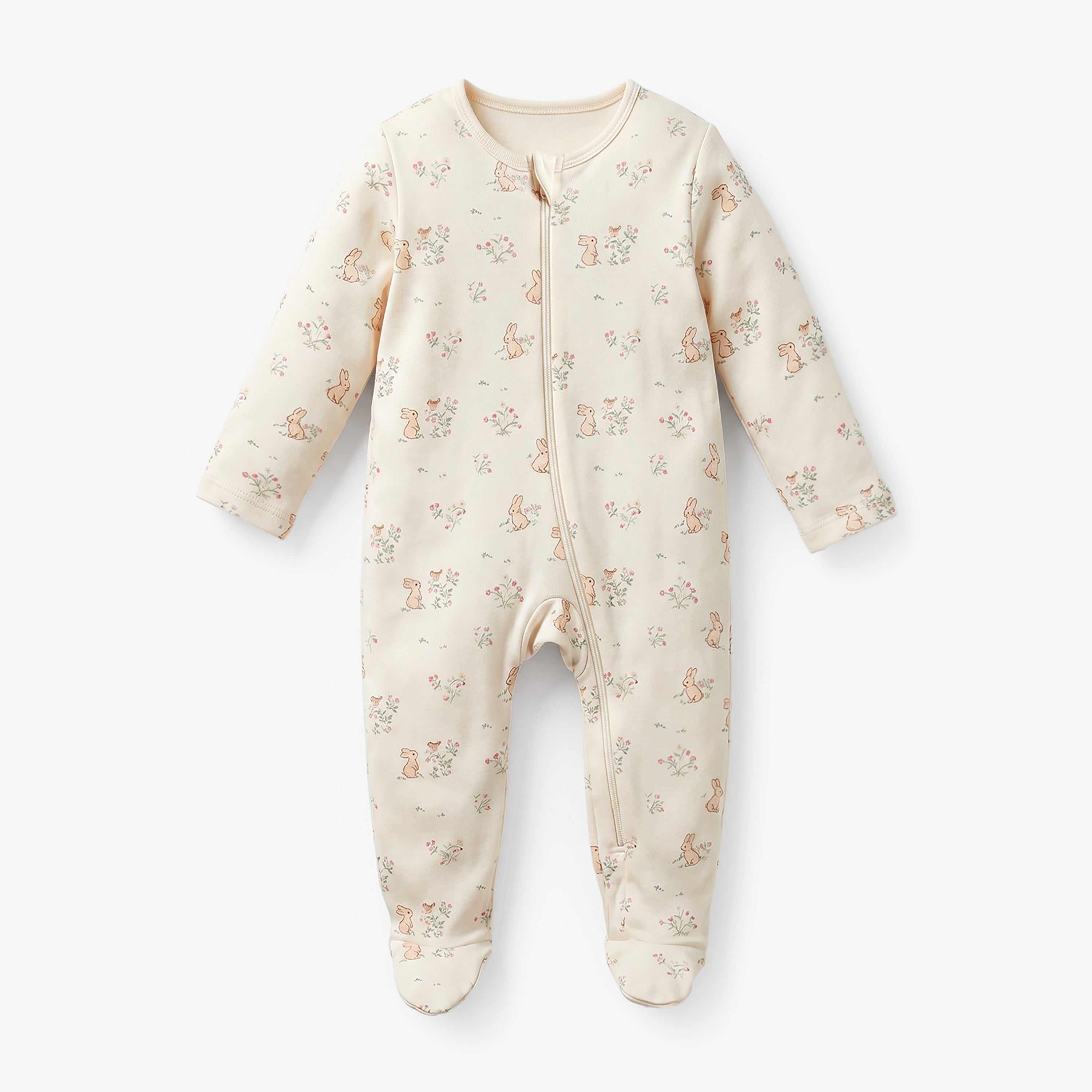 Pack of 5 Juniors Cotton Round Neck Long Sleeves Sleepsuit with Assorted Print - image 9