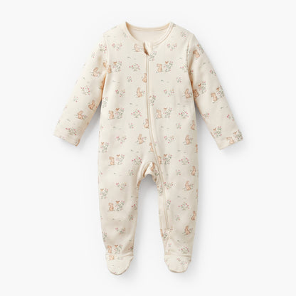 Pack of 5 Juniors Cotton Round Neck Long Sleeves Sleepsuit with Assorted Print - image 9