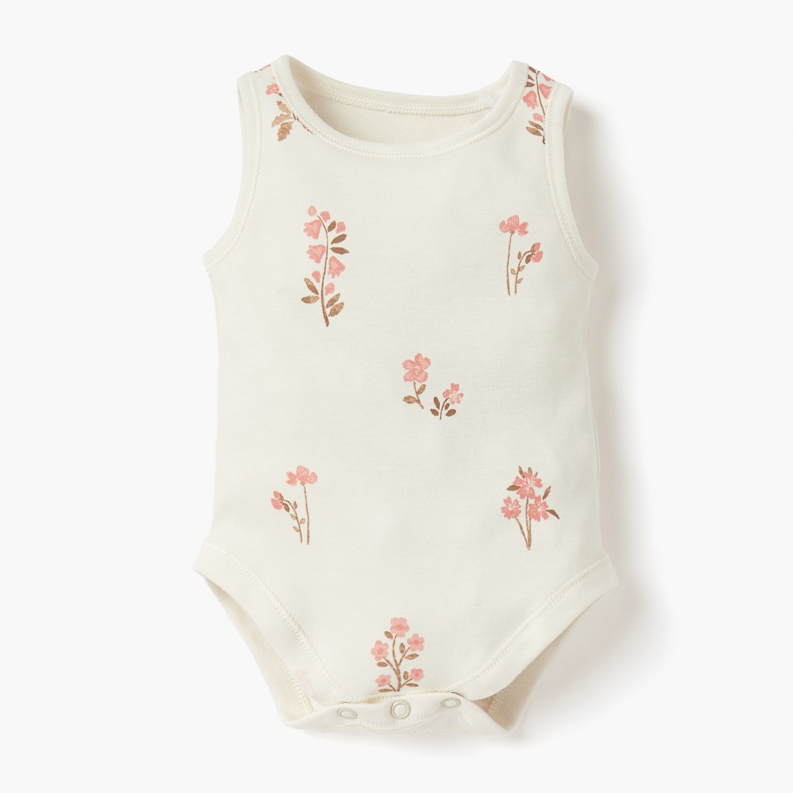 Juniors Printed Sleeveless Bodysuit - Set of 4