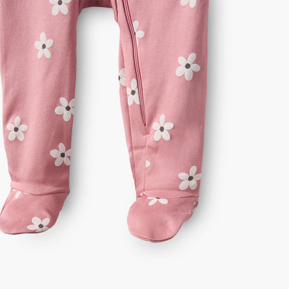Pack of 5 Juniors Cotton Crew Neck Long Sleeve Sleepsuit with Zip Closure