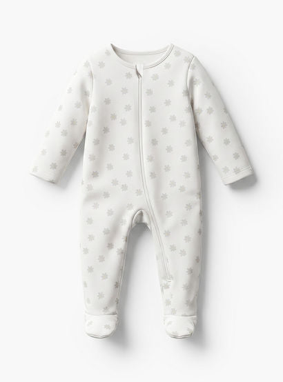 Pack of 5 Juniors Cotton Crew Neck Long Sleeve Sleepsuit with Zip Closure-baby-girls-clothing-nightwear-sleepsuits-image-3